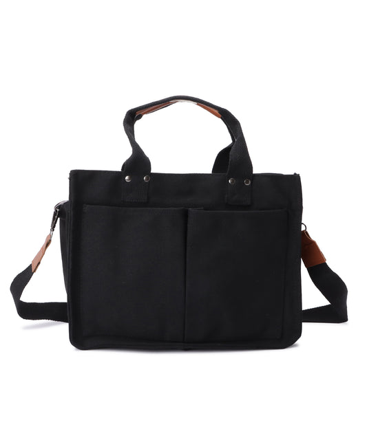 大容量2wayスクエアトートバッグ