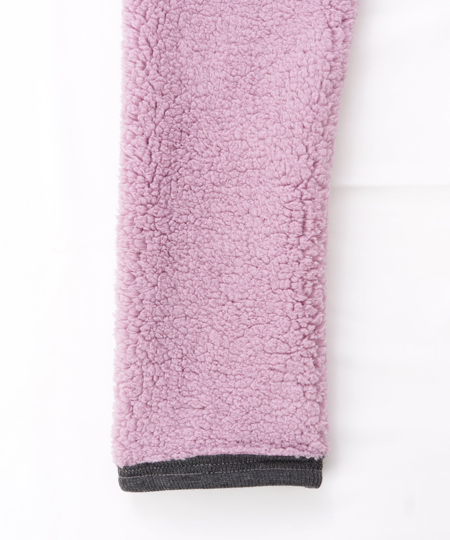 裏起毛細見えリブカラー10分丈レギンス