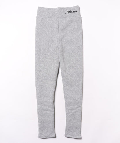 裏起毛細見えリブカラー10分丈レギンス