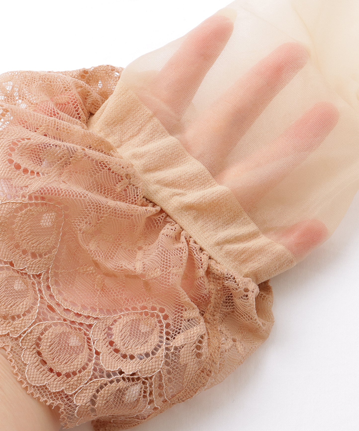 【3足セット】 レース ドッキング ニーハイ シアー ストッキング