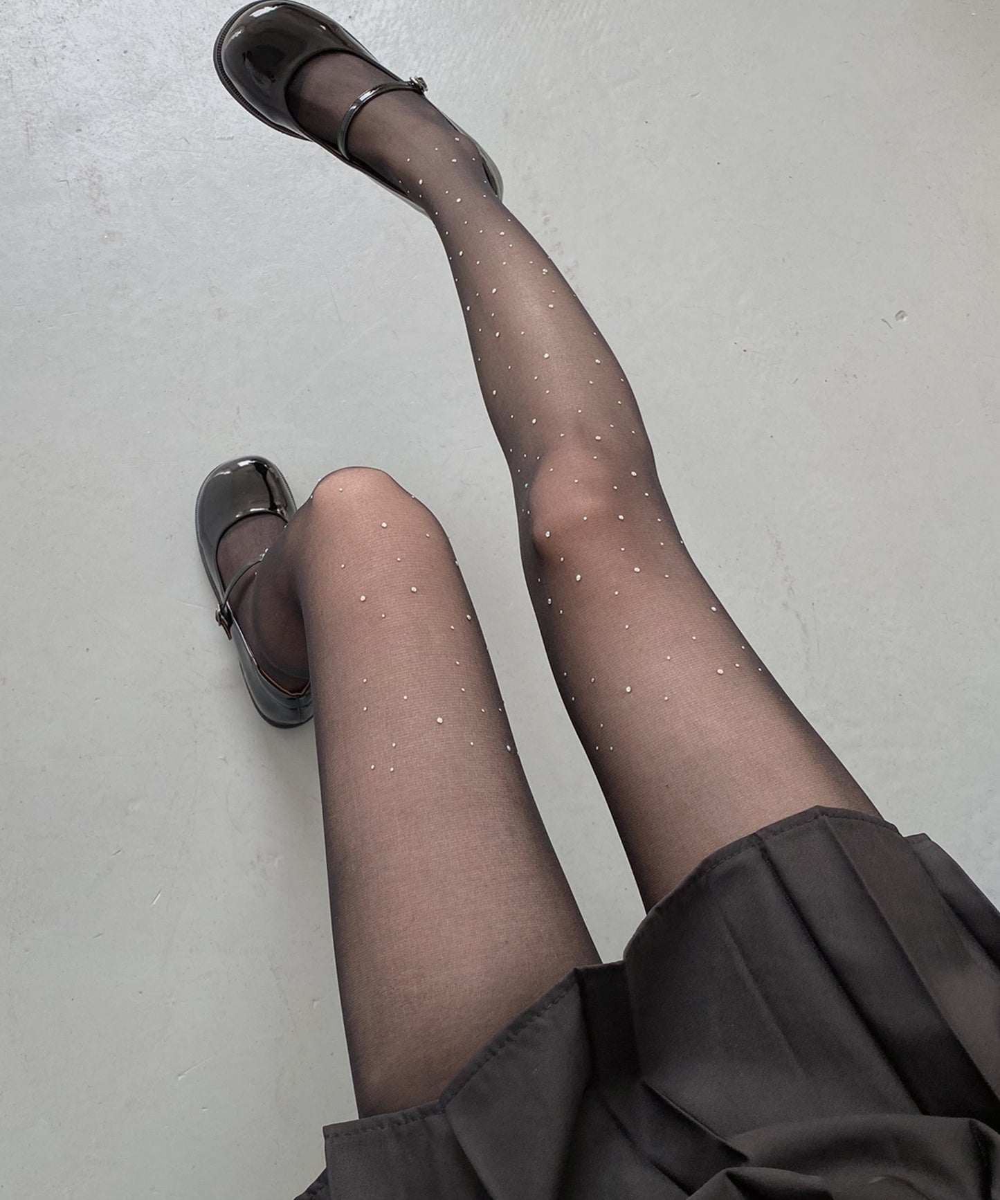 【3足セット】 ビジュー スパンコール付き パーティー ストッキング