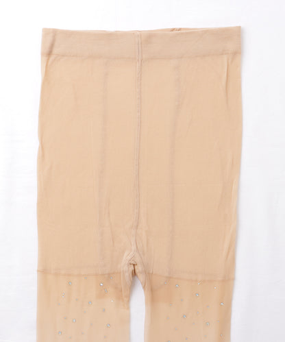 【3足セット】 ビジュー スパンコール付き パーティー ストッキング