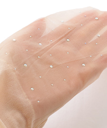 【3足セット】 ビジュー スパンコール付き パーティー ストッキング