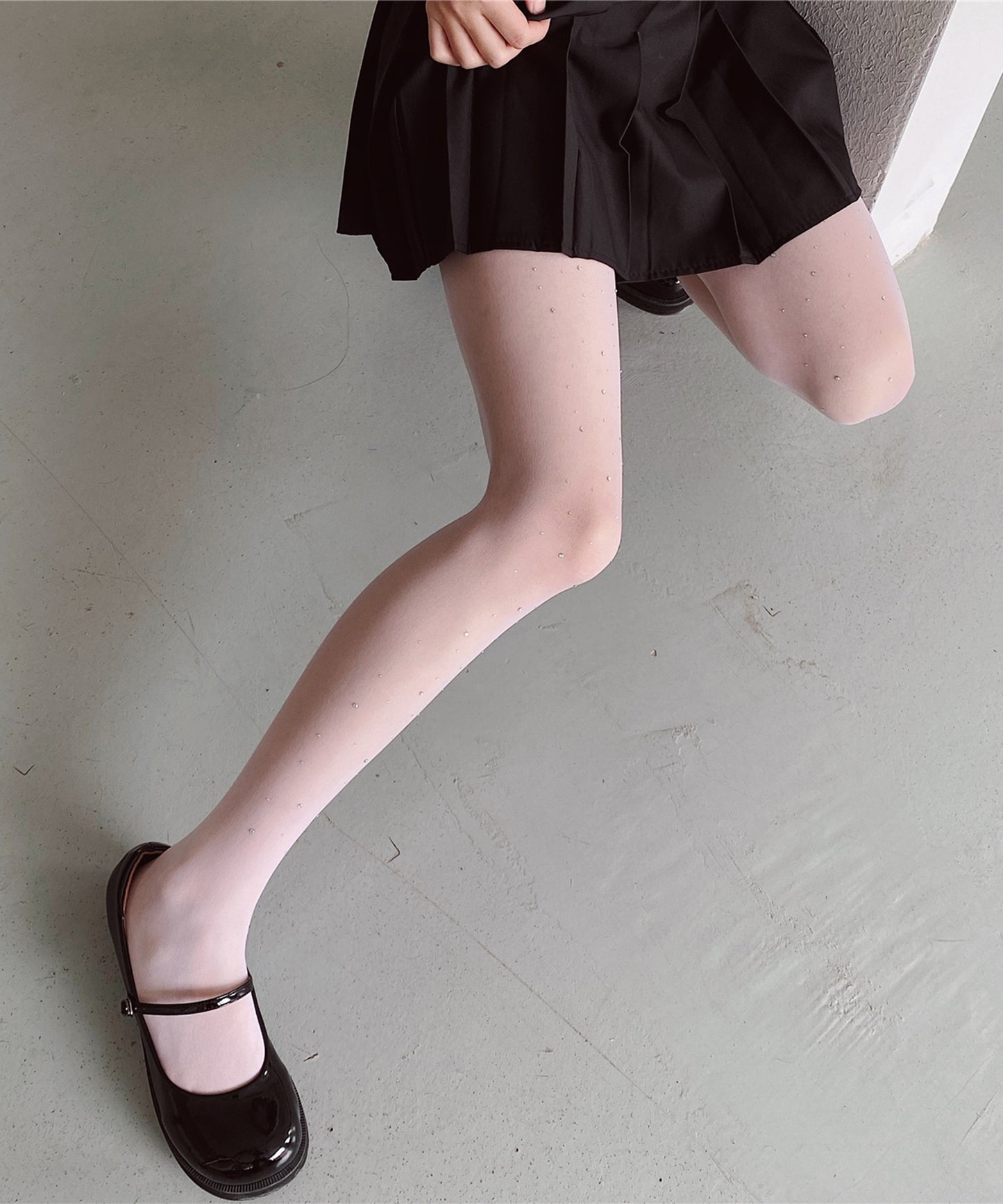 【3足セット】 ビジュー スパンコール付き パーティー ストッキング