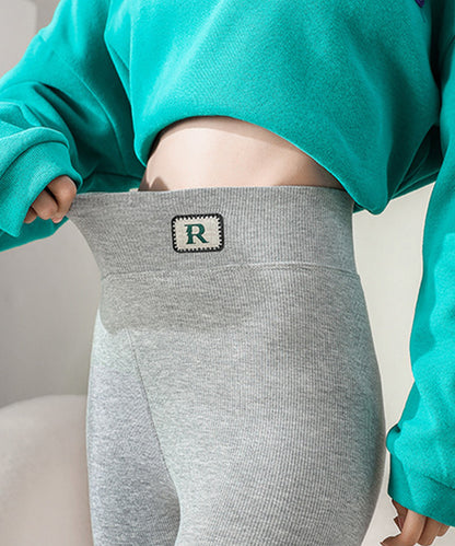 裏ボア 保温 厚手 ニット レギンス