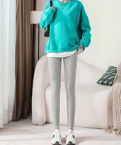 裏ボア 保温 厚手 ニット レギンス