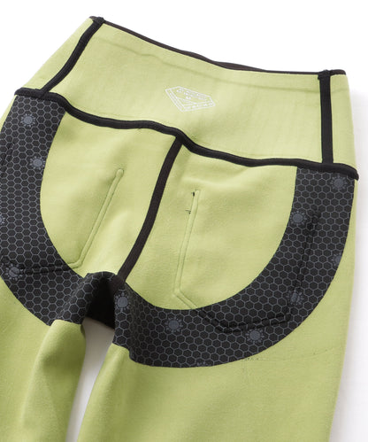 ハイウエスト 厚手 フリース バービー パンツ