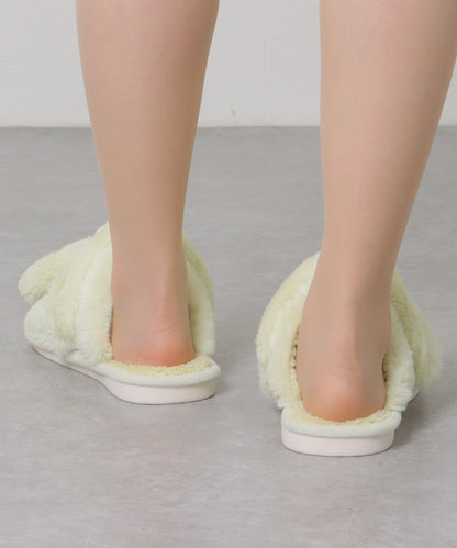 3D ラビット デザイン ファー スリッパ