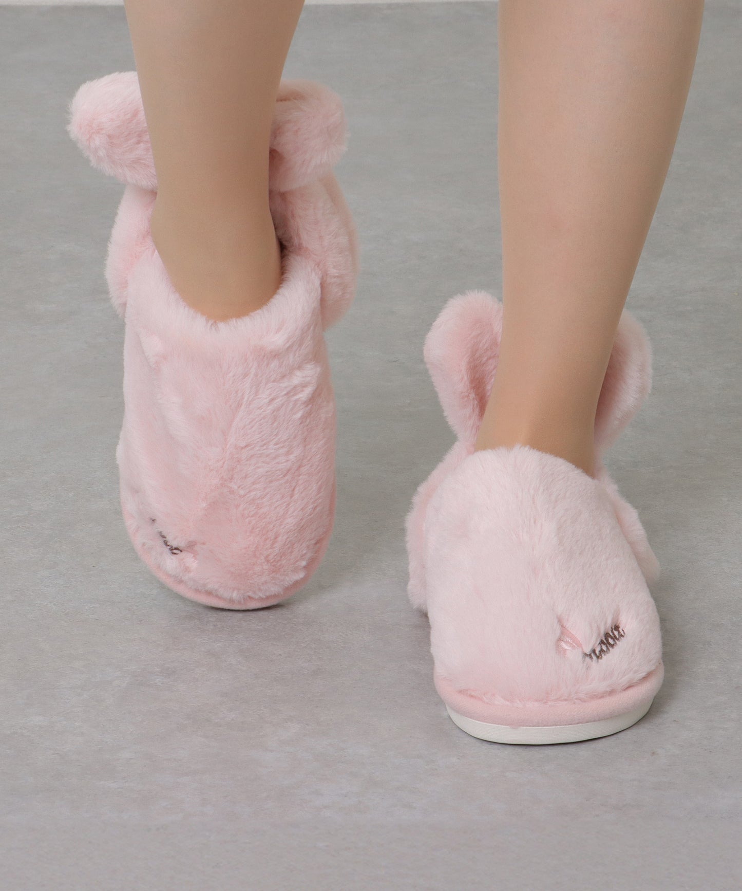 3D ラビット デザイン ファー スリッパ
