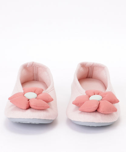 3D フラワー付き バレエ ルーム シューズ