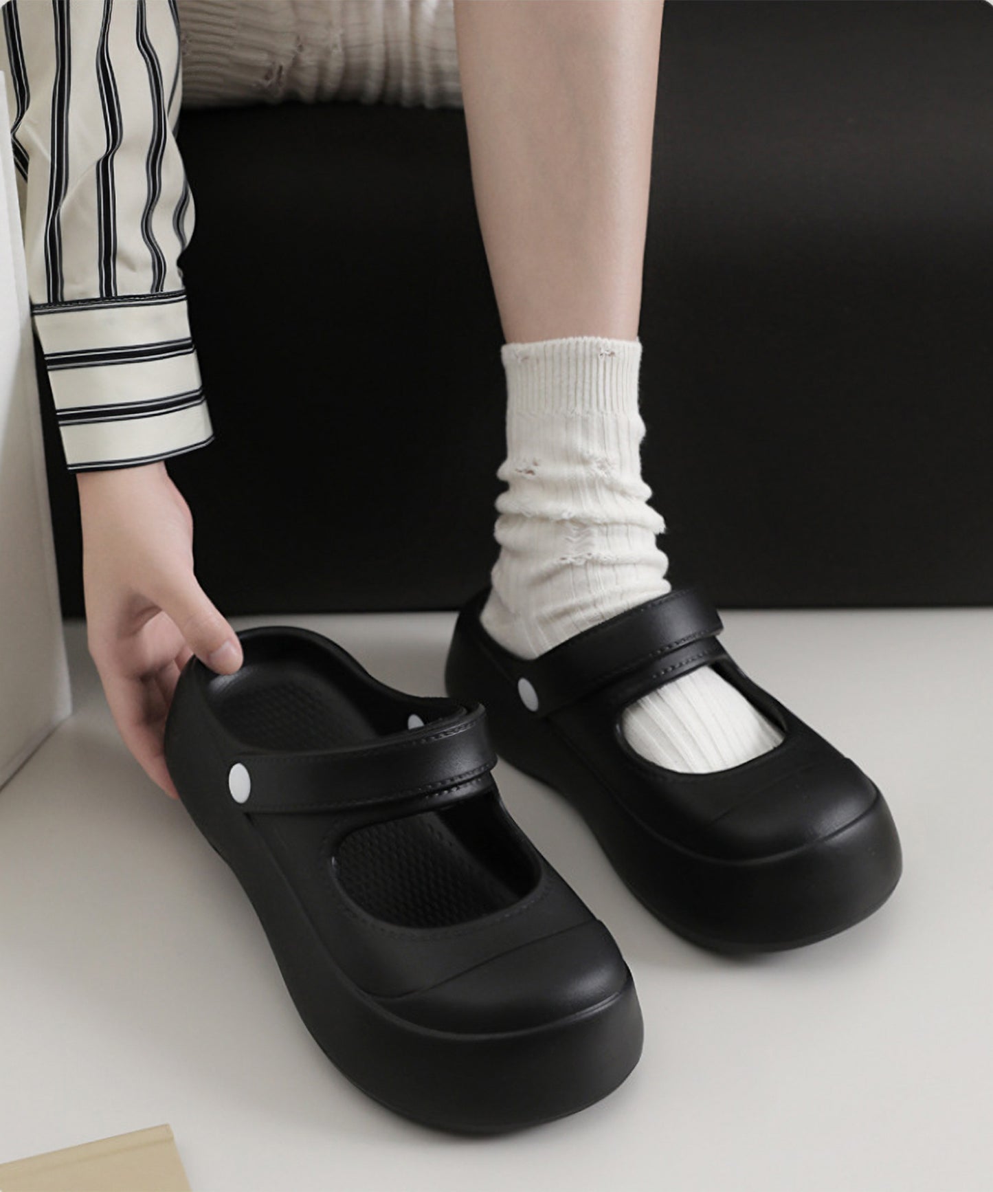 2WAY EVA 厚底 ボリューム サンダル シューズ