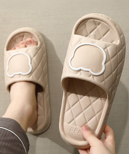 ベア キルティング風 EVA スリッパ サンダル シューズ