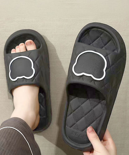 ベア キルティング風 EVA スリッパ サンダル シューズ