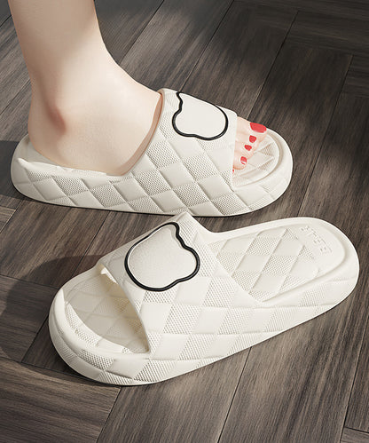 ベア キルティング風 EVA スリッパ サンダル シューズ