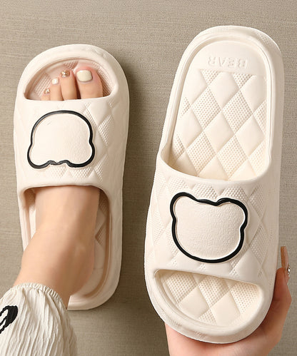 ベア キルティング風 EVA スリッパ サンダル シューズ