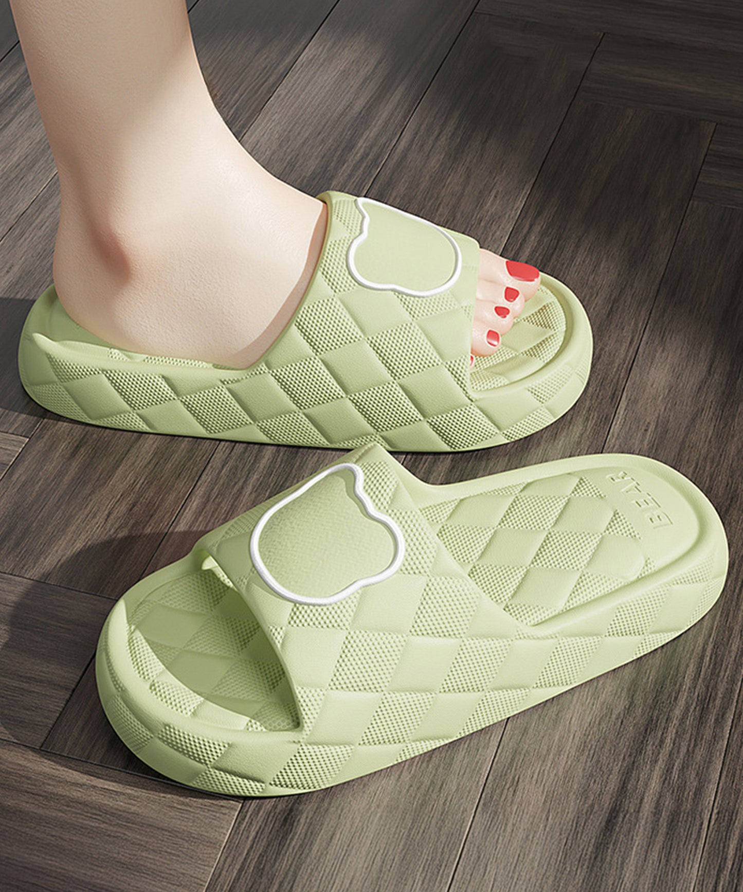 ベア キルティング風 EVA スリッパ サンダル シューズ