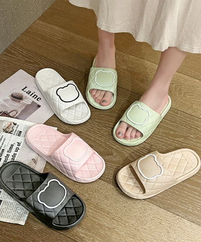 ベア キルティング風 EVA スリッパ サンダル シューズ