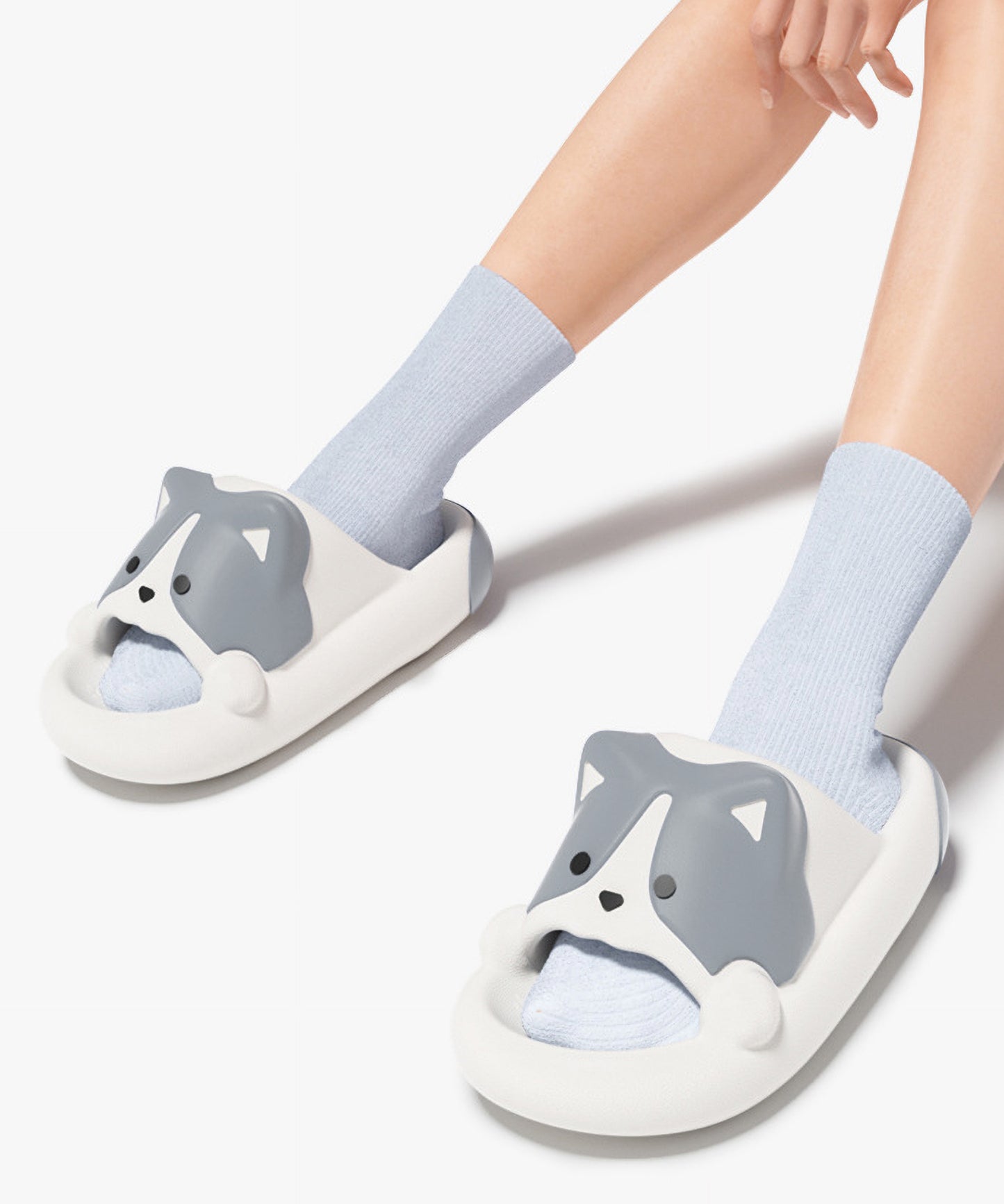 ドッグ フェイス EVA スライド 厚底 サンダル