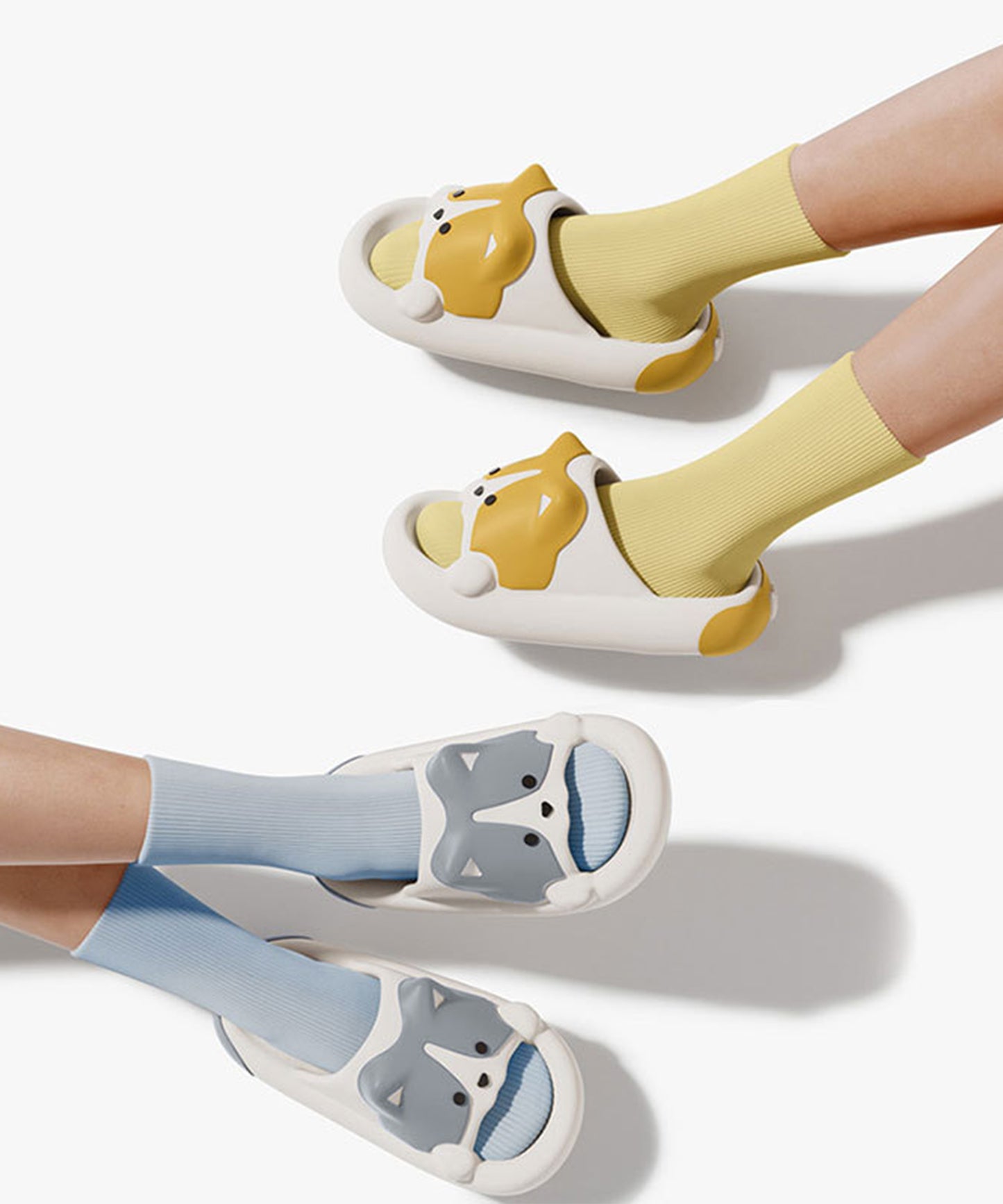 ドッグ フェイス EVA スライド 厚底 サンダル