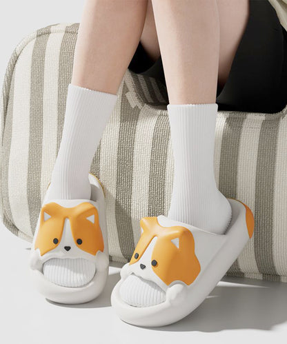 ドッグ フェイス EVA スライド 厚底 サンダル