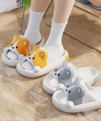 ドッグ フェイス EVA スライド 厚底 サンダル