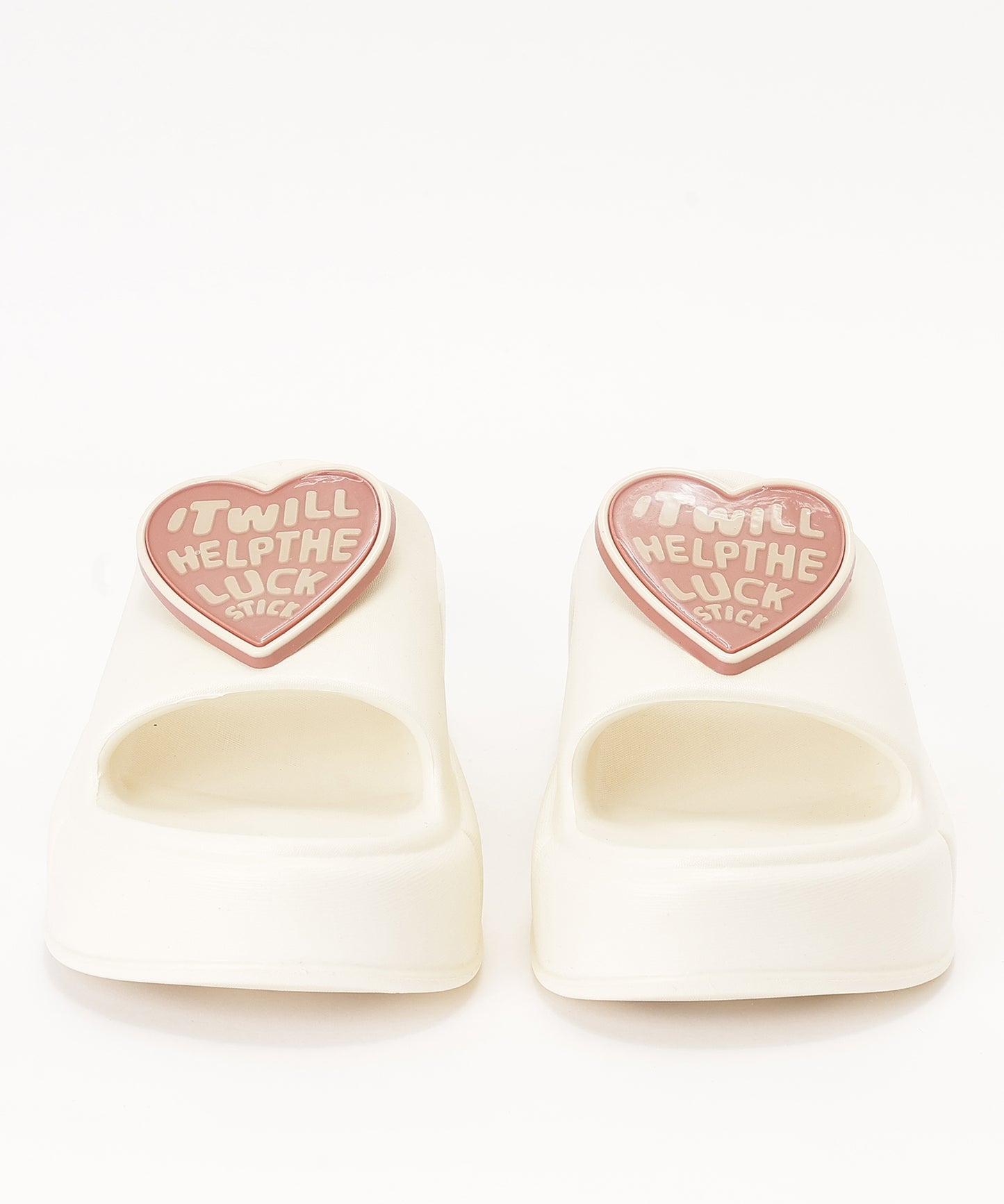 ハート モチーフ EVA スライド 厚底 サンダル