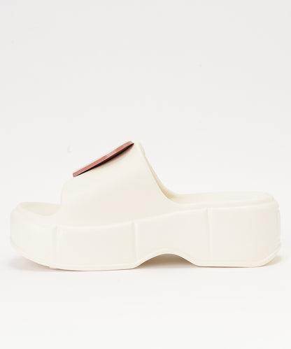 ハート モチーフ EVA スライド 厚底 サンダル