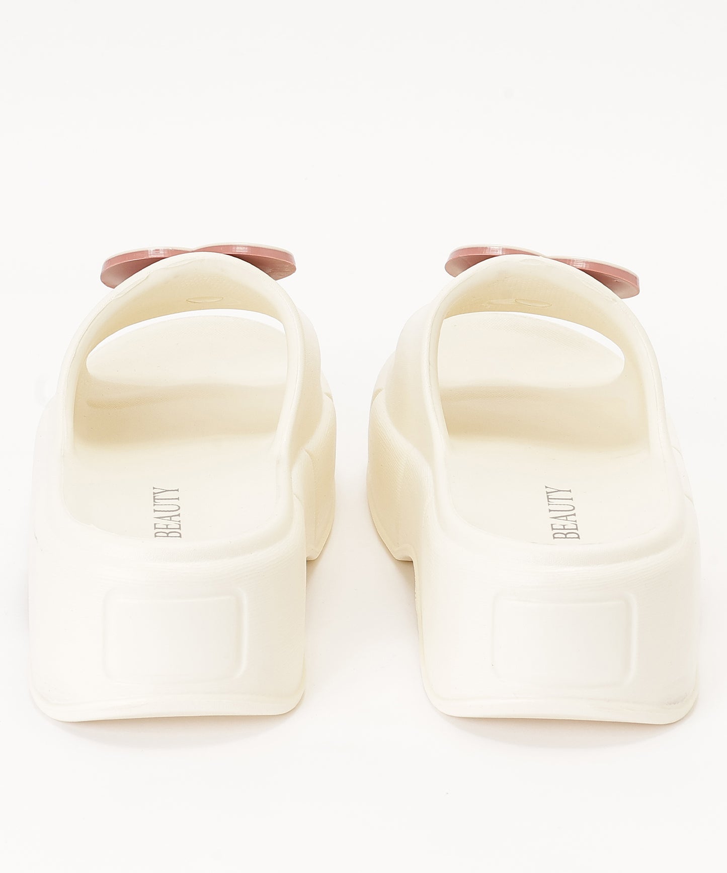 ハート モチーフ EVA スライド 厚底 サンダル