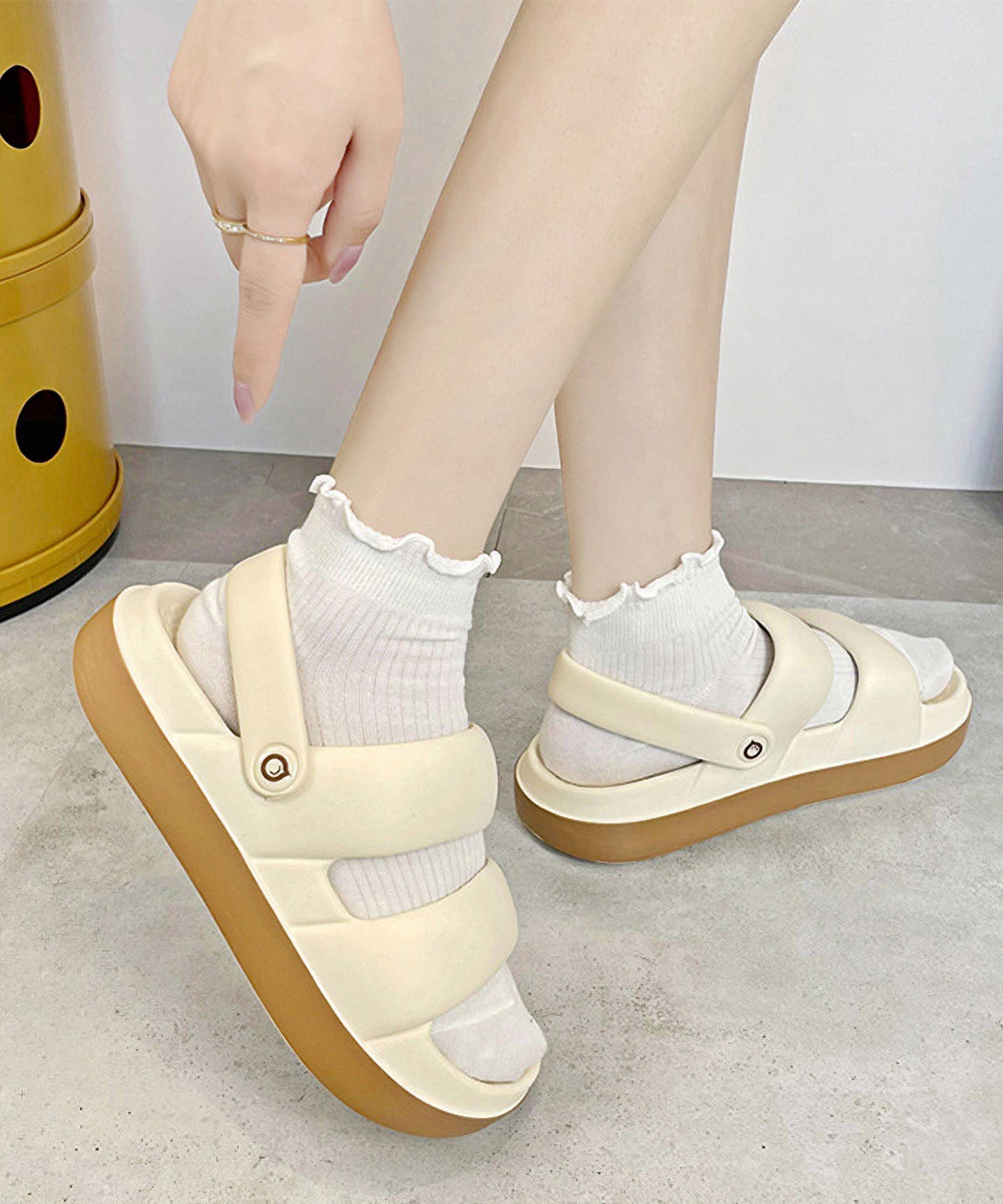 2WAY EVA ボリューム 厚底 サンダル