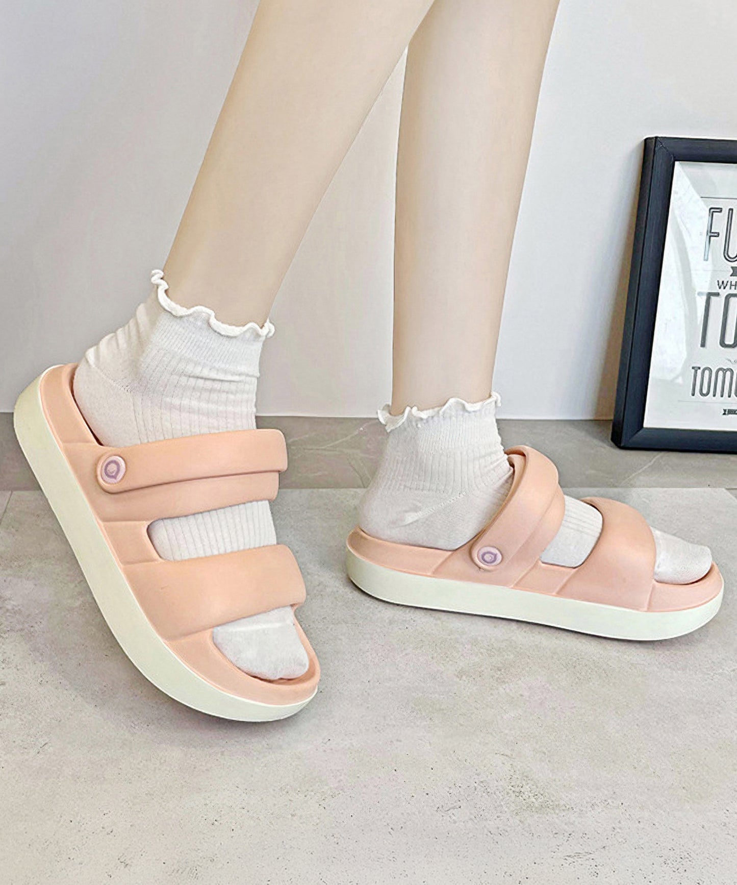 2WAY EVA ボリューム 厚底 サンダル