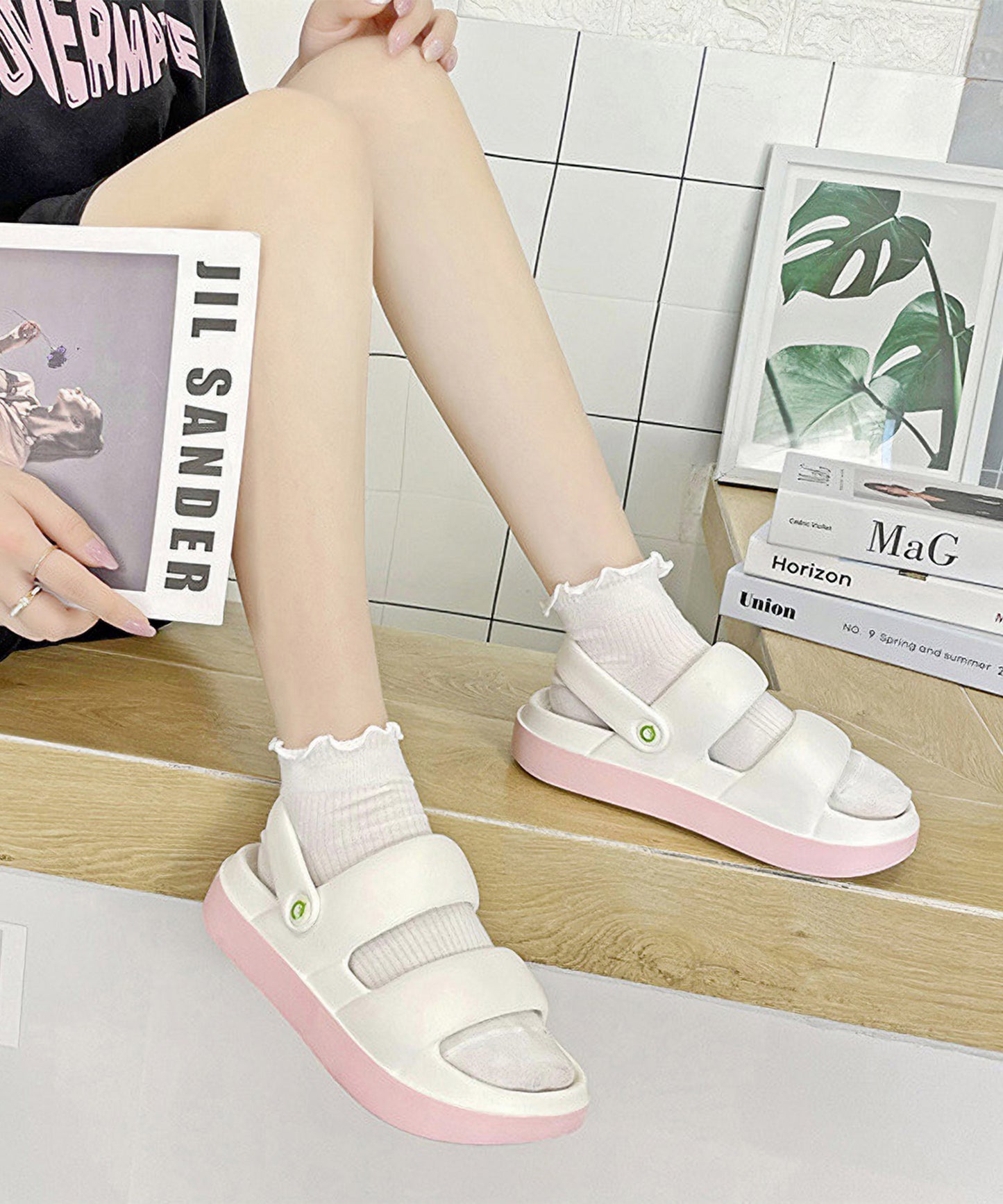 2WAY EVA ボリューム 厚底 サンダル