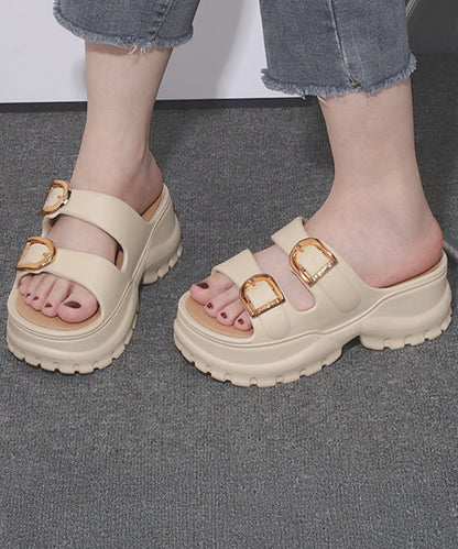 ダブル ベルト EVA トラックソール 厚底 サンダル