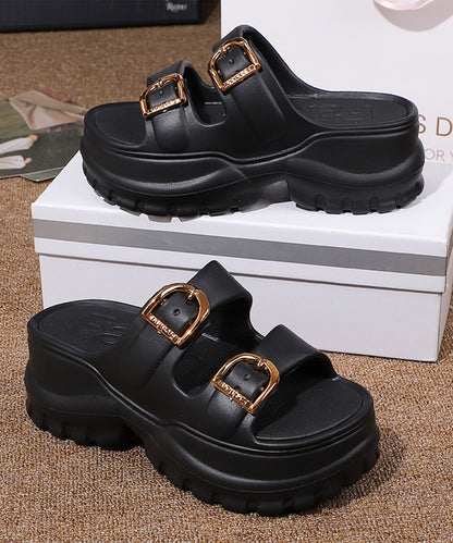 ダブル ベルト EVA トラックソール 厚底 サンダル