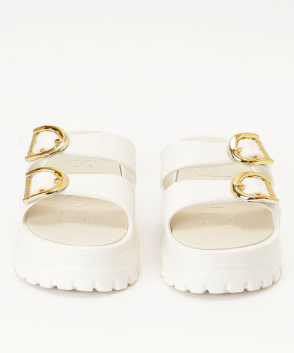 ダブル ベルト EVA トラックソール 厚底 サンダル