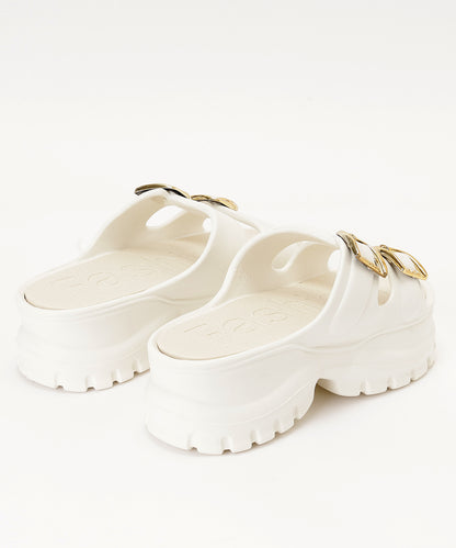 ダブル ベルト EVA トラックソール 厚底 サンダル