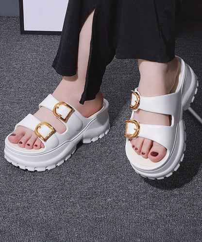 ダブル ベルト EVA トラックソール 厚底 サンダル