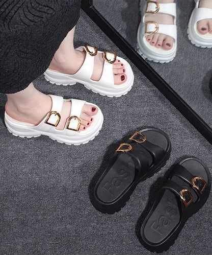 ダブル ベルト EVA トラックソール 厚底 サンダル