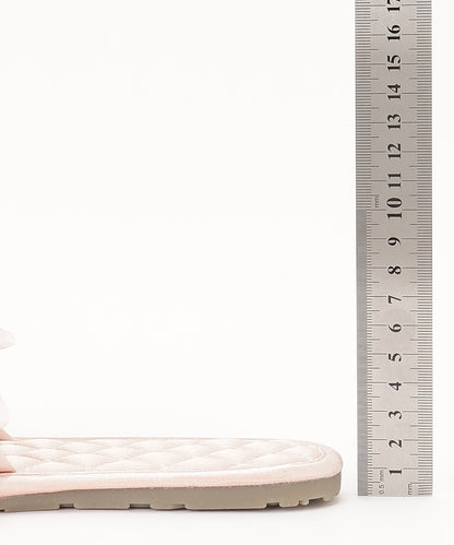 リボン キルティング スリッパ ルーム シューズ