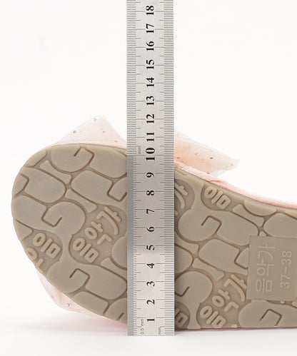 リボン キルティング スリッパ ルーム シューズ