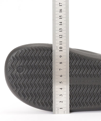 チェック フラワーモチーフ EVA チューブ トング サンダル