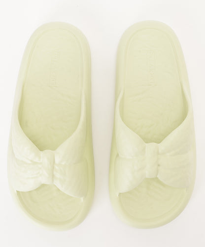 ツイスト クロスデザイン EVA 厚底 スライド サンダル