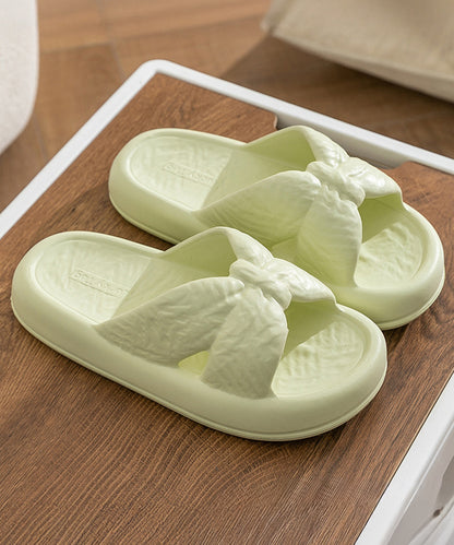 ツイスト クロスデザイン EVA 厚底 スライド サンダル