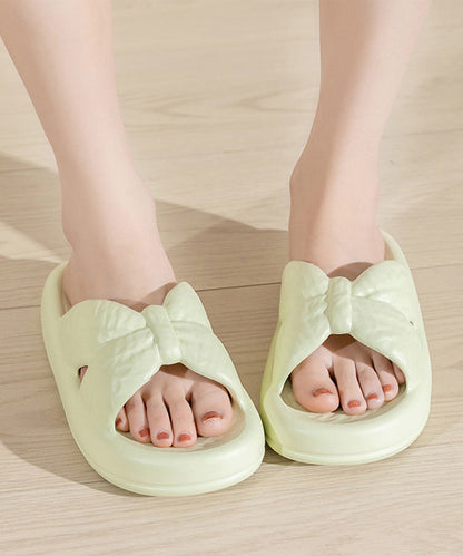 ツイスト クロスデザイン EVA 厚底 スライド サンダル