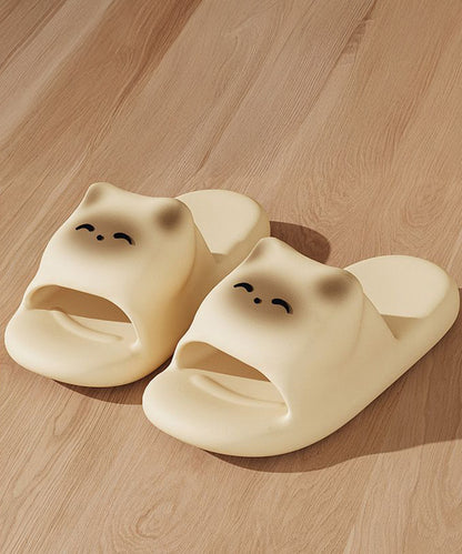 ねこ フェイス EVA スライド 厚底 サンダル