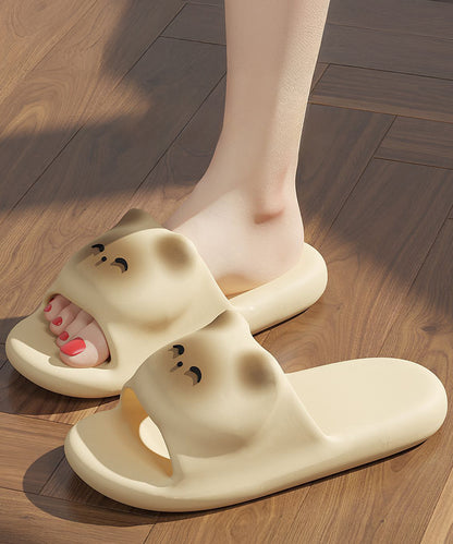 ねこ フェイス EVA スライド 厚底 サンダル