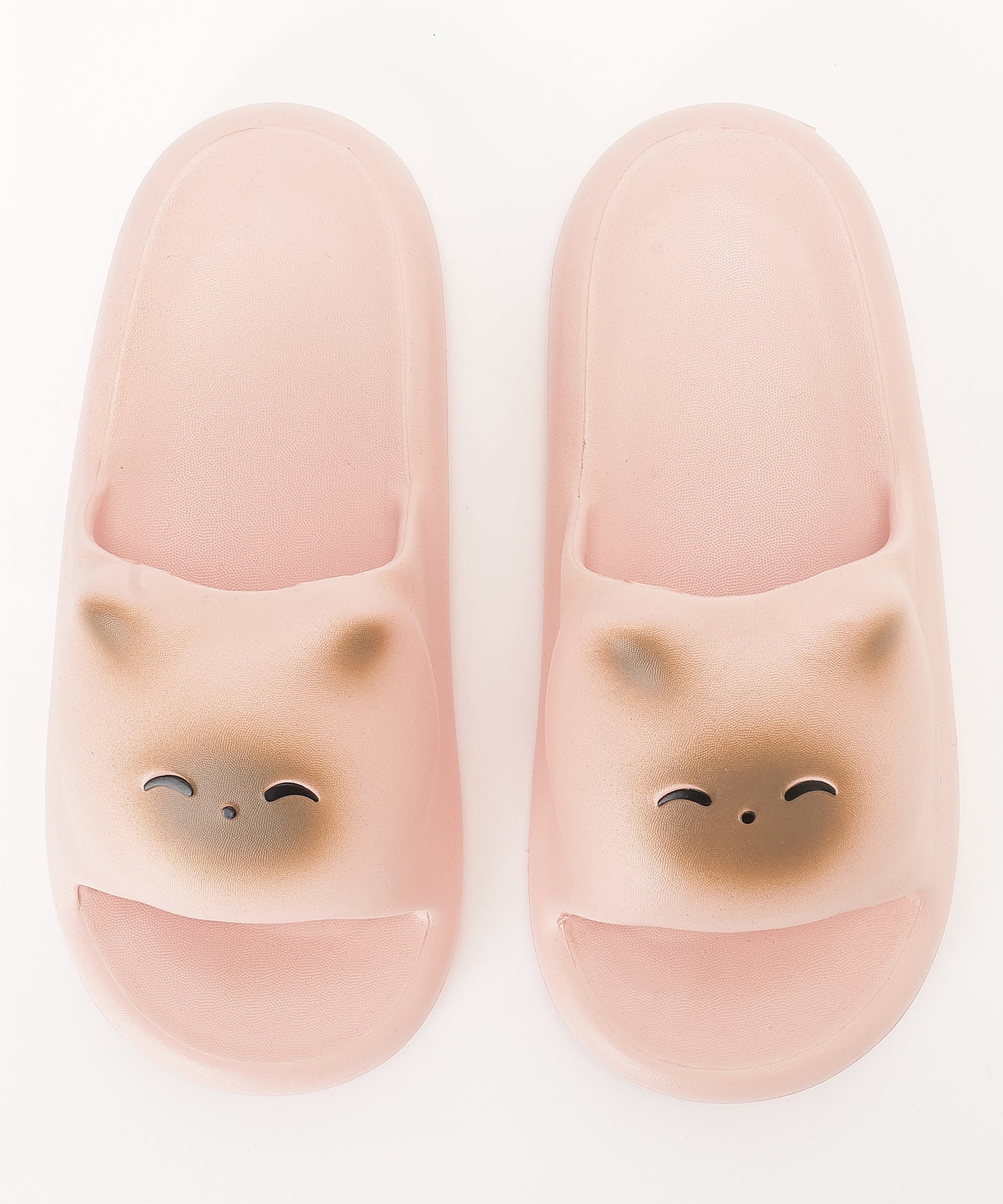 ねこ フェイス EVA スライド 厚底 サンダル