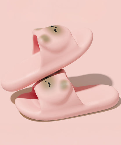 ねこ フェイス EVA スライド 厚底 サンダル