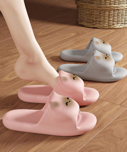 ねこ フェイス EVA スライド 厚底 サンダル