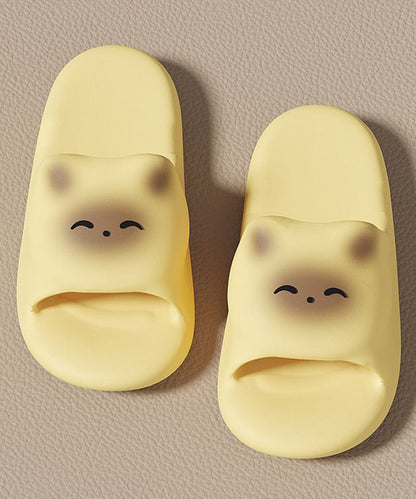 ねこ フェイス EVA スライド 厚底 サンダル