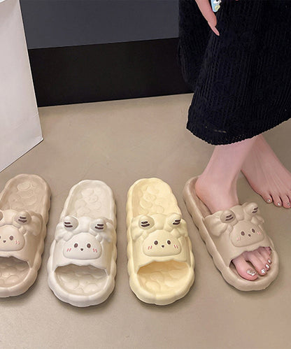 ヒツジ フェイス EVA スライド 厚底 サンダル